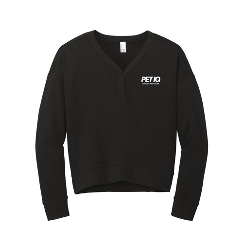 District Women's Perfect Tri Fleece V-Neck Sweatshirt image thumbnail