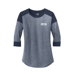 Image of New Era  Ladies Heritage Blend 3/4-Sleeve Baseball Raglan Tee