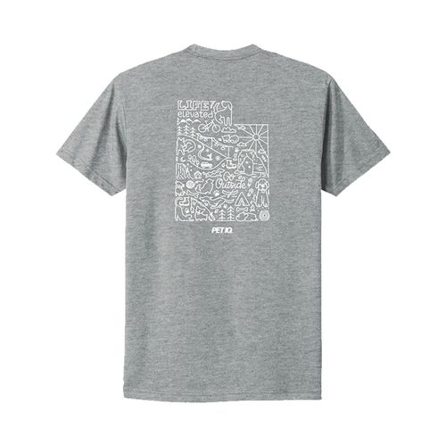 Utah on Back - Next Level Apparel Unisex CVC Tee image thumbnail