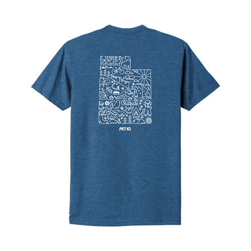 Utah on Back - Next Level Apparel Unisex CVC Tee image thumbnail