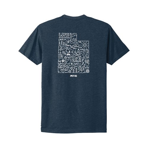 Utah on Back - Next Level Apparel Unisex CVC Tee image thumbnail