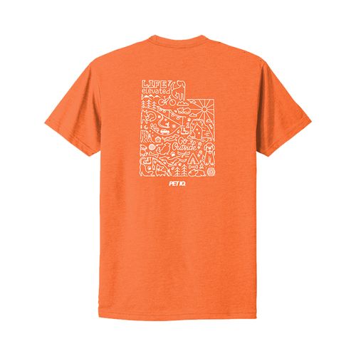 Utah on Back - Next Level Apparel Unisex CVC Tee image thumbnail