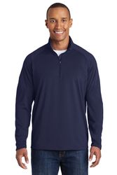 Image of Sport-Tek Tall Sport-Wick Stretch 1/2-Zip Pullover