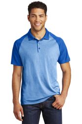 Image of Sport-Tek PosiCharge RacerMesh Raglan Heather Block Polo