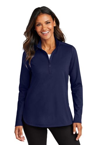 Port Authority Ladies C-FREE Double Knit 1/4-Zip image thumbnail