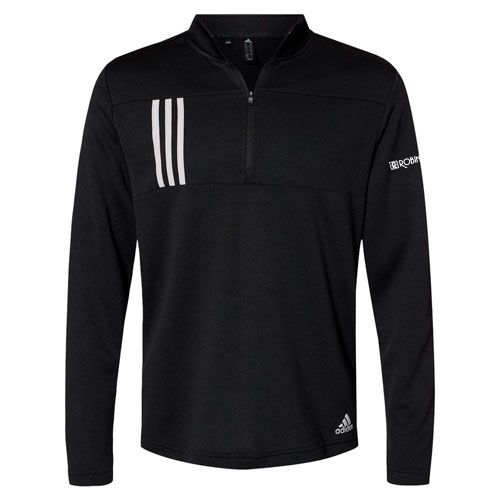 Adidas 3-Stripes Double Knit Quarter-Zip Pullover image thumbnail