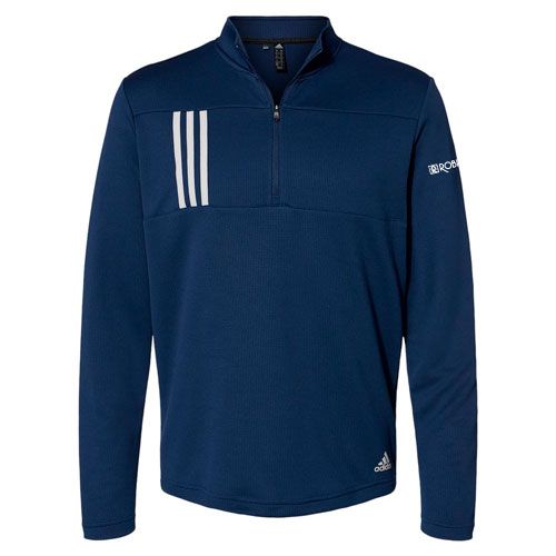Adidas 3-Stripes Double Knit Quarter-Zip Pullover image thumbnail