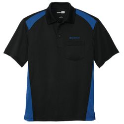 Image of CornerStone Select Snag-Proof Two Way Colorblock Pocket Polo