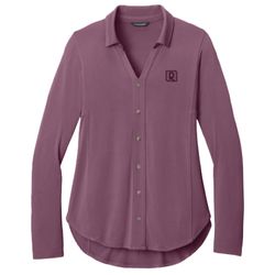 Image of Port Authority Women's Luxe Knit Button Tunic