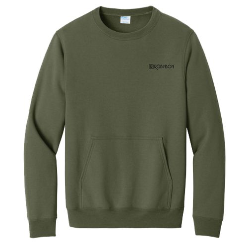 Port & Company Core Fleece Crewneck Pocket Sweatshirt image thumbnail