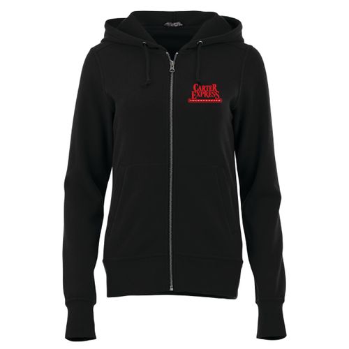 Women's Black Full Zip Hoody image thumbnail
