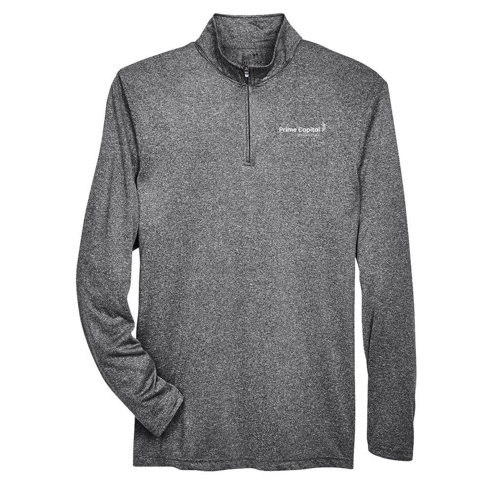 ULTRACLUB Men's Cool & Dry Heathered Performance Quarter-Zip primary image