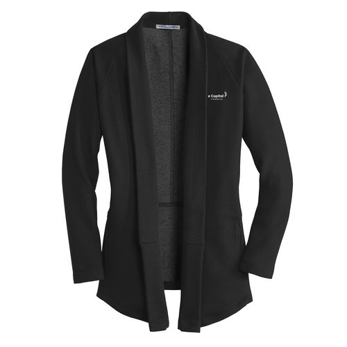 Port Authority® Ladies Interlock Cardigan Sweater image thumbnail
