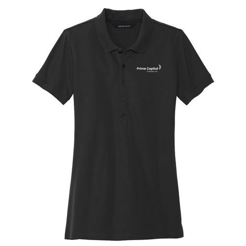 MERCER+METTLE™ Women's Stretch Heavyweight Pique Polo Shirt image thumbnail