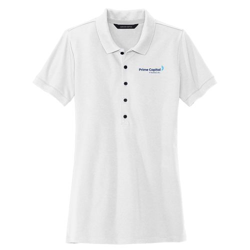 MERCER+METTLE™ Women's Stretch Heavyweight Pique Polo Shirt image thumbnail