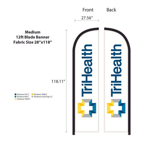 12ft Blade Shape Feather Flag Kit  image thumbnail