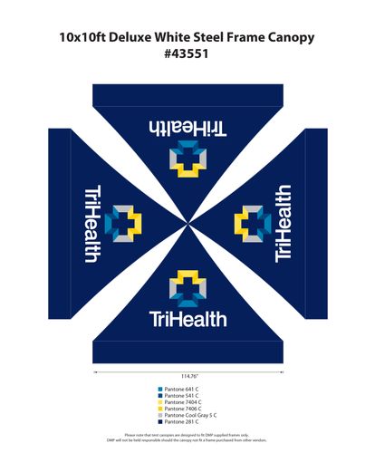 10'x10' Deluxe White Steel Frame Tent Kit  image thumbnail