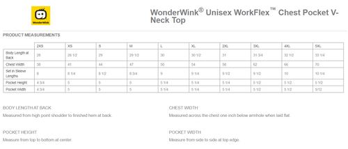 WonderWink Unisex WorkFlex Chest Pocket V-Neck Top image thumbnail