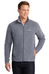 Image of Port Authority Heather Microfleece Full-Zip Jacket