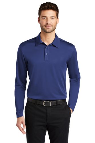 Port Authority Silk Touch Performance Long Sleeve Polo image thumbnail