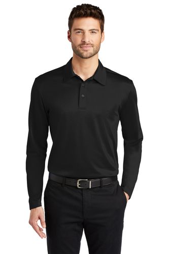 Port Authority Silk Touch Performance Long Sleeve Polo image thumbnail