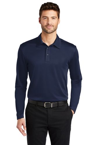 Port Authority Silk Touch Performance Long Sleeve Polo image thumbnail