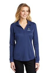 Image of Port Authority Women's Silk Touch Performance Long Sleeve Polo