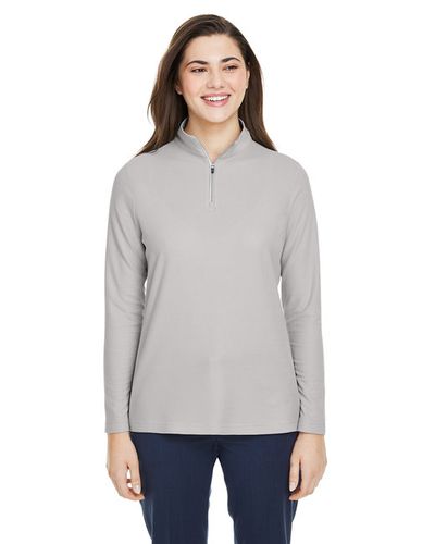 Ladies' Fusion ChromaSoft Pique Quarter-Zip image thumbnail