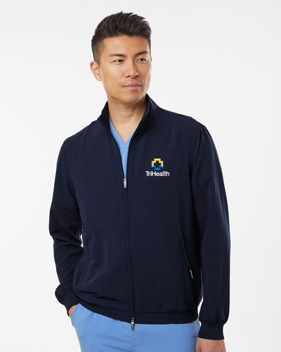 Jaanuu - Wolfe Everyday Full-Zip 6-Pocket Scrub Jacket image thumbnail