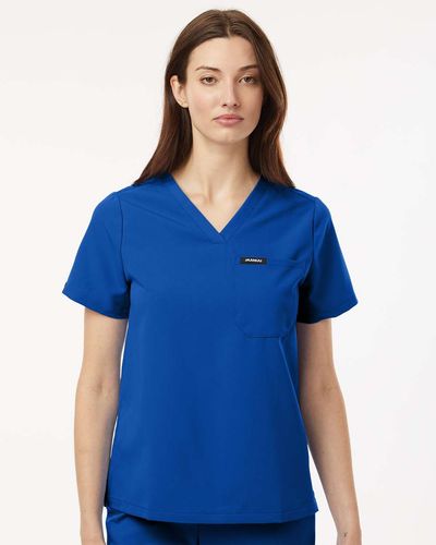 Jaanuu - Women's Rhena Essential 1-Pocket Scrub V-Neck Top image thumbnail