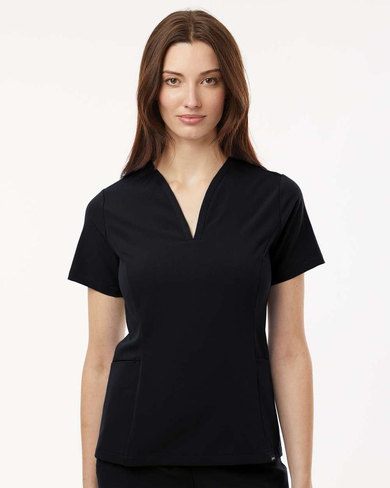 Jaanuu - Women's Calix Fit & Flare Scrub V-Neck Top primary image