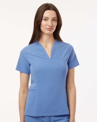 Jaanuu - Women's Calix Fit & Flare Scrub V-Neck Top image thumbnail