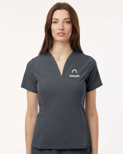 Jaanuu - Women's Calix Fit & Flare Scrub V-Neck Top image thumbnail