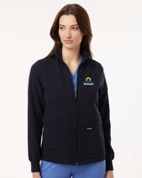 Image of Jaanuu - Women's Ceri Essential Full-Zip 6-Pocket Scrub Jacket