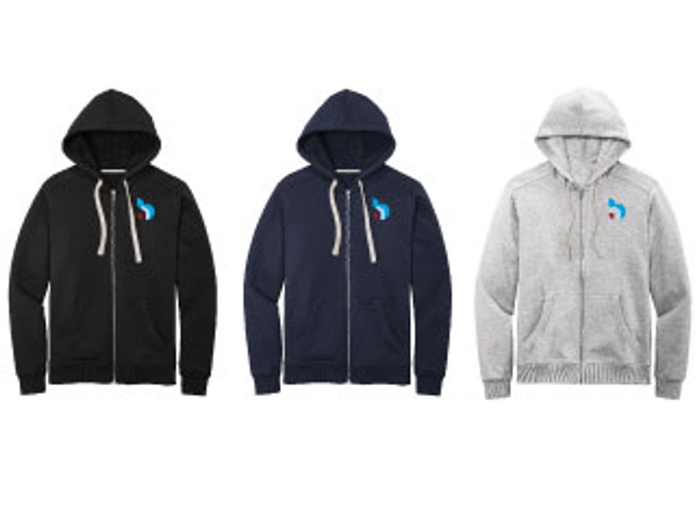 District Full Zip Fleece Hoodie primary image
