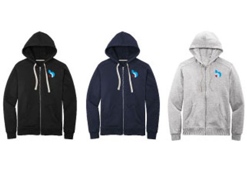 District Full Zip Fleece Hoodie image thumbnail