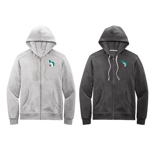 District Full Zip Fleece Hoodie (Inv) image thumbnail