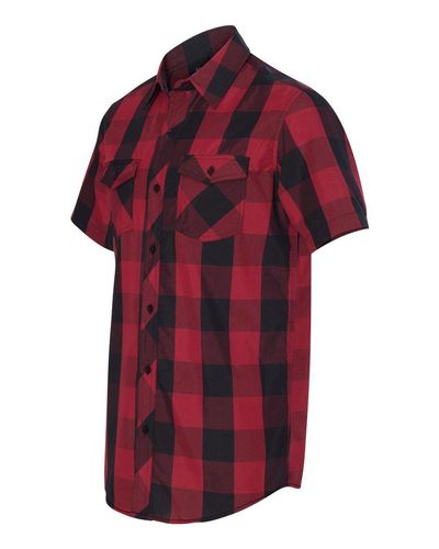 Buffalo Plaid Short Sleeve Shirt - 9203 image thumbnail