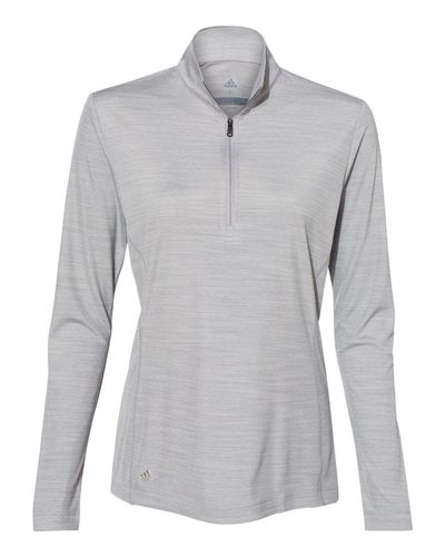 Women's Lightweight Mélange Quarter-Zip Pullover - A476 image thumbnail