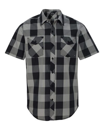 Buffalo Plaid Short Sleeve Shirt - 9203 image thumbnail