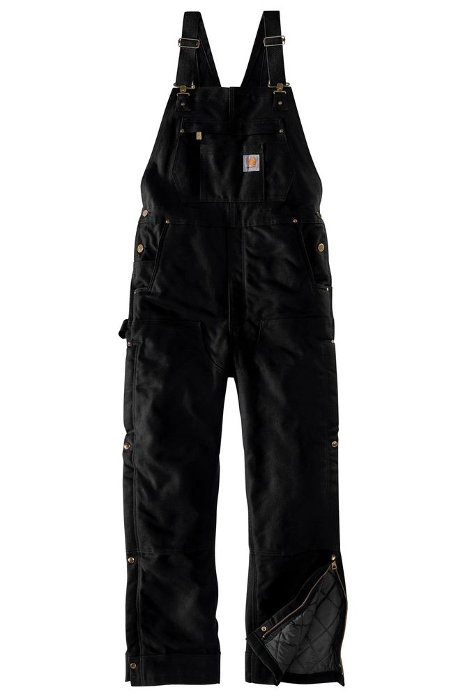 29" Inseam-Carhartt Short Firm Duck Insulated Bib Overalls CTS104393 primary image