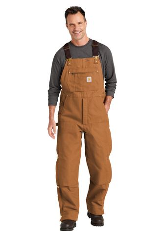 29" Inseam-Carhartt Short Firm Duck Insulated Bib Overalls CTS104393 image thumbnail