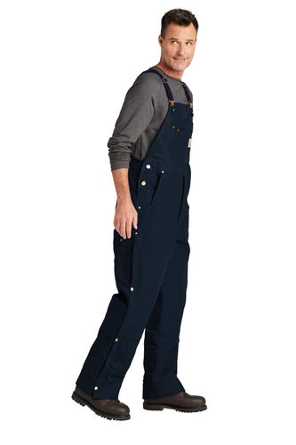 33" Inseam- Carhartt Tall Firm Duck Insulated Bib Overalls CTT104393 image thumbnail
