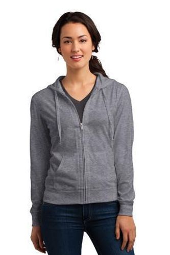 District Women's Fitted Jersey Full-Zip Hoodie. DT2100 image thumbnail