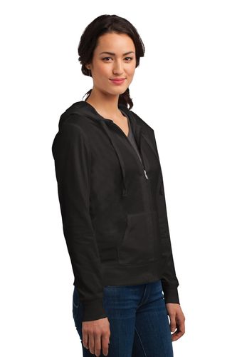 District Women's Fitted Jersey Full-Zip Hoodie. DT2100 image thumbnail