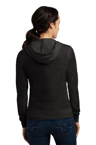District Women's Fitted Jersey Full-Zip Hoodie. DT2100 image thumbnail