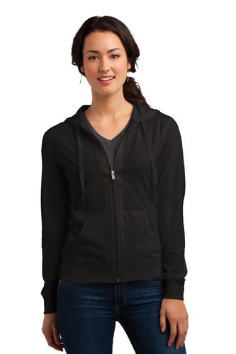 District Women's Fitted Jersey Full-Zip Hoodie. DT2100 image thumbnail
