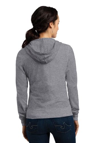 District Women's Fitted Jersey Full-Zip Hoodie. DT2100 image thumbnail