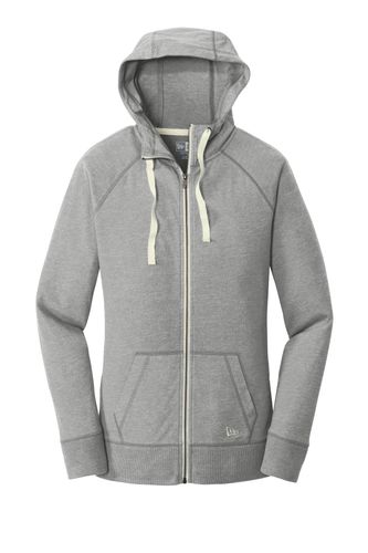 New Era Ladies Sueded Cotton Blend Full-Zip Hoodie. LNEA122 image thumbnail
