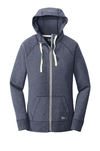 New Era Ladies Sueded Cotton Blend Full-Zip Hoodie. LNEA122 image thumbnail